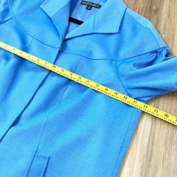 Lafayette 148 New York Woman WOOL Open Front Jacket ITALY Size 16 - Picture 12 of 14